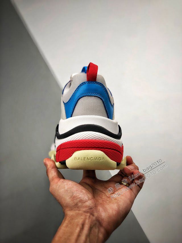 Balenciaga經典款男女鞋 巴黎世家頂級版本Triple-S 17老爹鞋 Balenciaga情侶款老爹鞋  hdbl1226